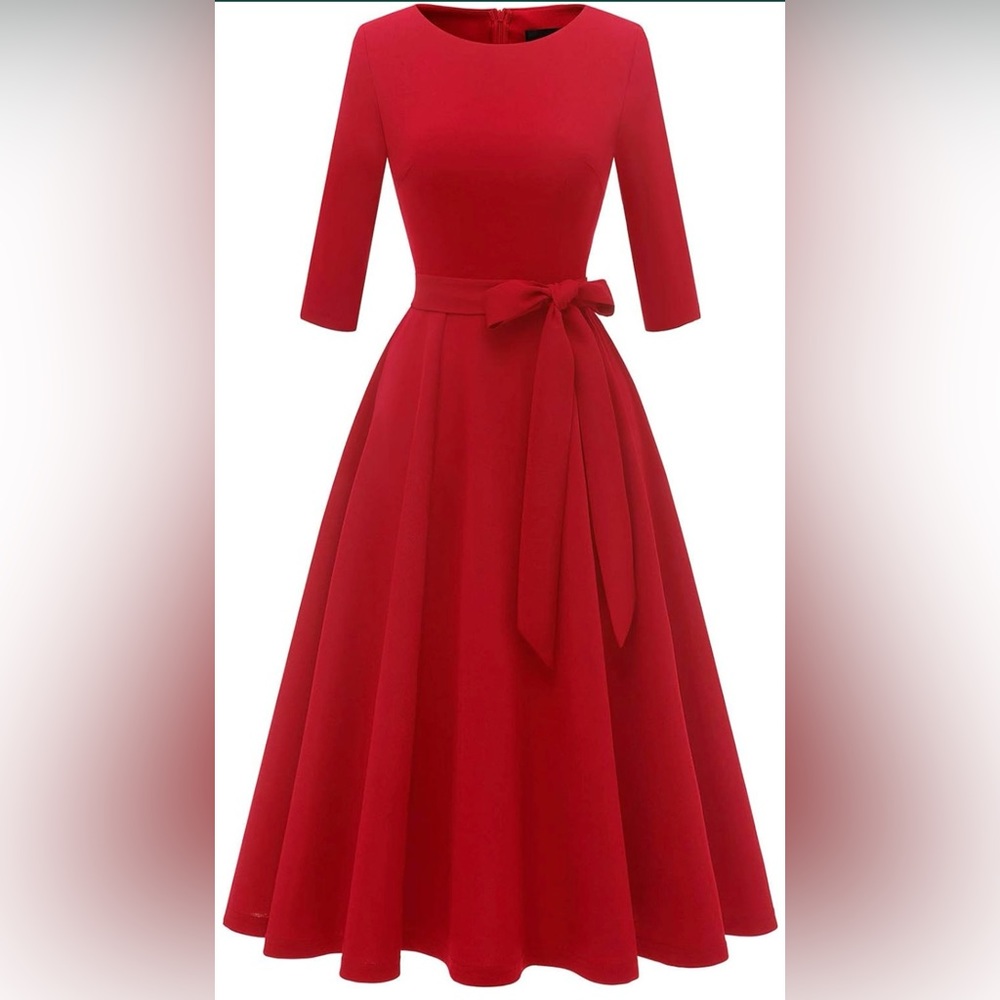 Size small- very beautiful red color - Classy!